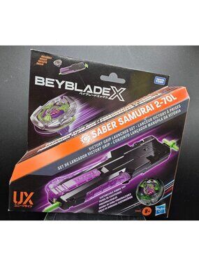 Beyblade X Saber Samurai 2-70L Customizable Launcher Set